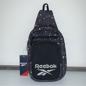 Reebok Cosmos Black Leopard Sling Bag-NWT